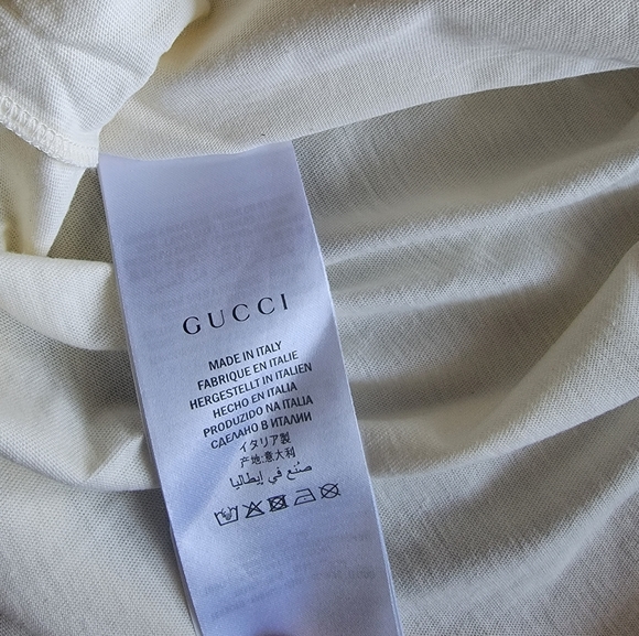 **BRAND NEW** GUCCI Cream and Black T-Shirt. Size: Large. **No Tags** Limited Ed - Picture 4 of 4
